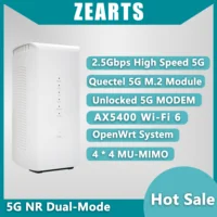 Modem 5G desbloqueado D50 5G Wi-Fi 6 AX5400 RM500Q OPENWRT enrutador doméstico LTE N1 N28 N41 N78 CPE SA/NSA ZEARTS AW1000 siguiente