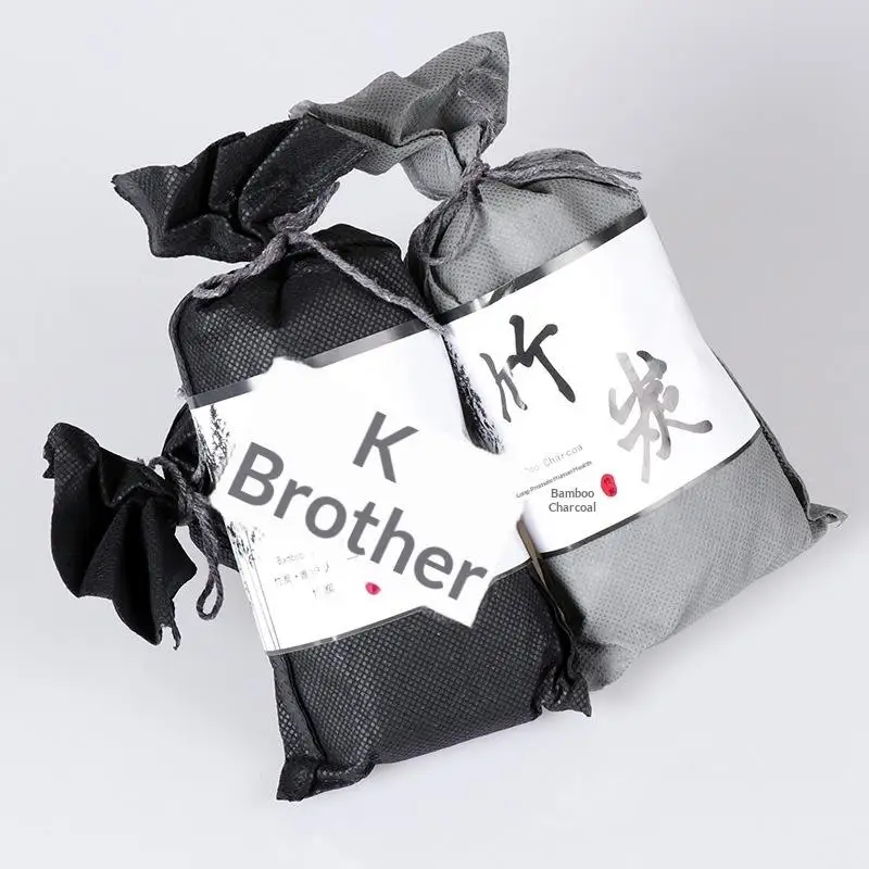 100g Activated Bamboo Charcoal Bag Air Purifying Bag Charcoal Deodorant Odor Remover Bag Car Bedroom