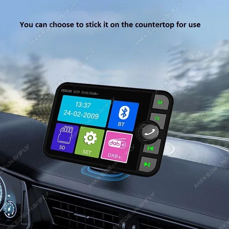 

2,4-дюймовый DAB-радиоприемник с цветным ЖК-экраном, MP3-плеер, FM-передатчик, приемник, приемник DAB +, адаптер цифрового сигнала DAB