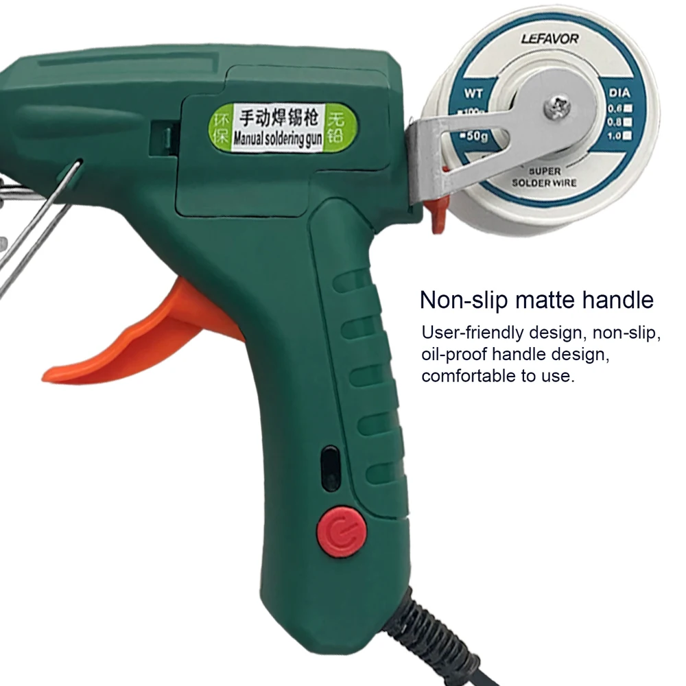 Electric Soldering Iron Gun Hand-held Internal Heating Soldering Iron Automatically Send Tin Gun Soldering Welding Repair Tool