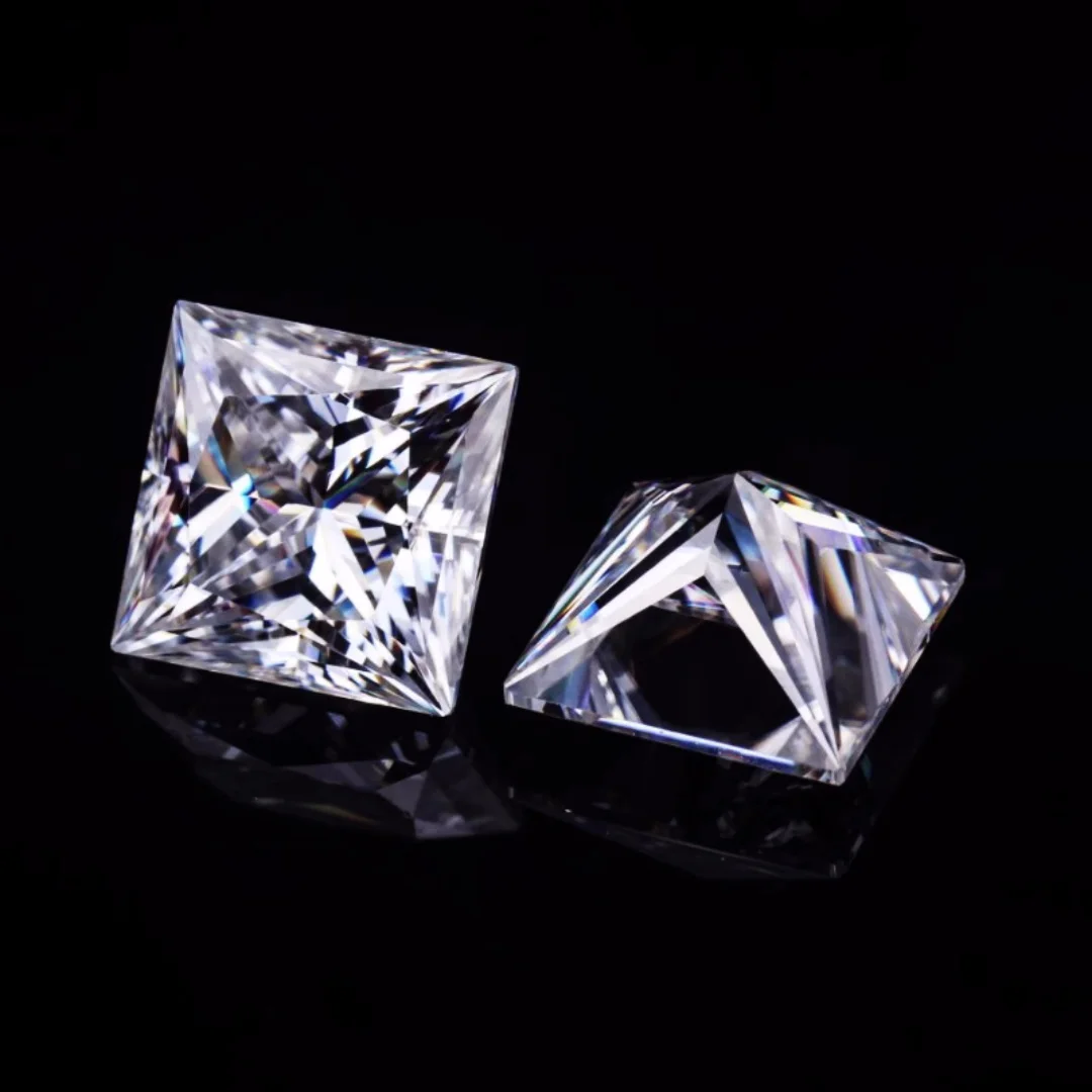1.75x1.75~10x10mm Lab Grown Moissanite Diamond White D VVS1 Pass Test Loose Gemstone With GRA Certificate For Jewelry Ring Inlay