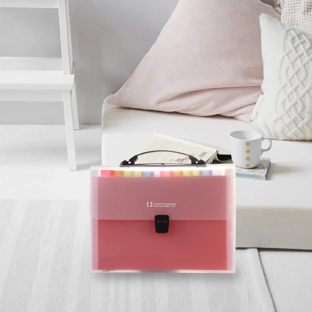 

A4 Folder Paper Organizer Accordion Document Folder With Clip Office School Supplies Portable Document Keeper For