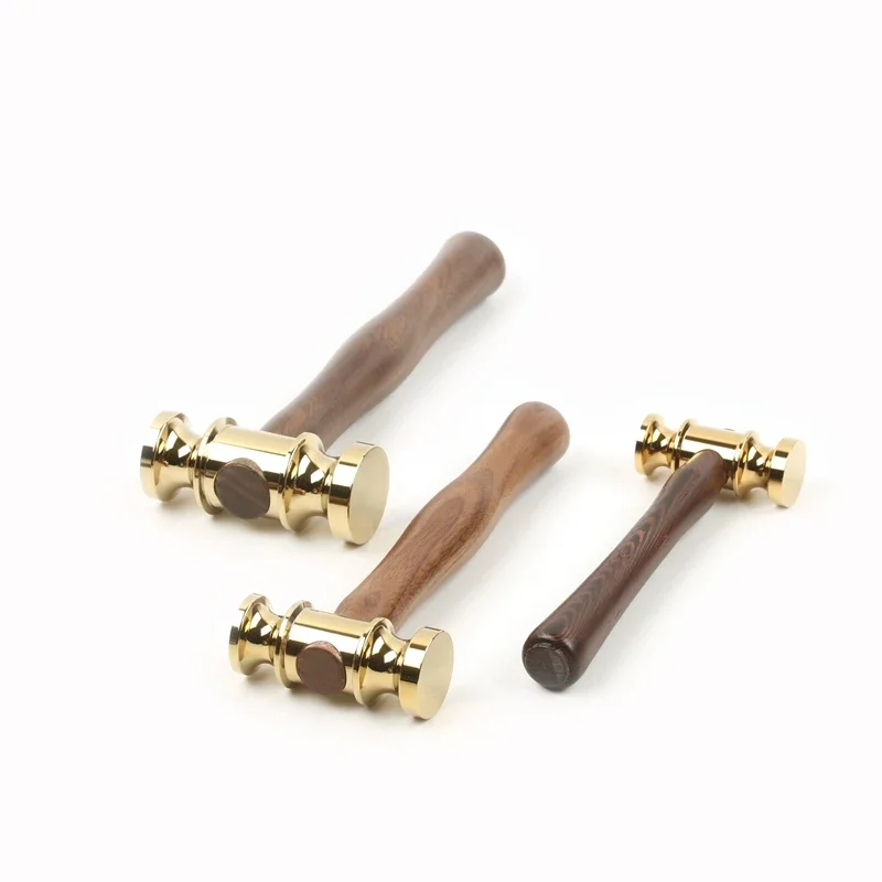 High quality handmade hammer wood handle Leather Craft Tool Judge harmmer Hand Tools Mallet Hammer