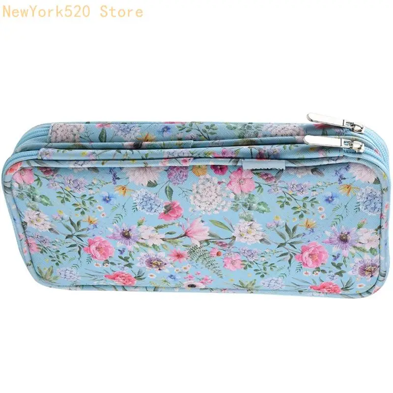 Zippered Knitting Needle Holders Travel Storage Solution for Craft Supplies N84C