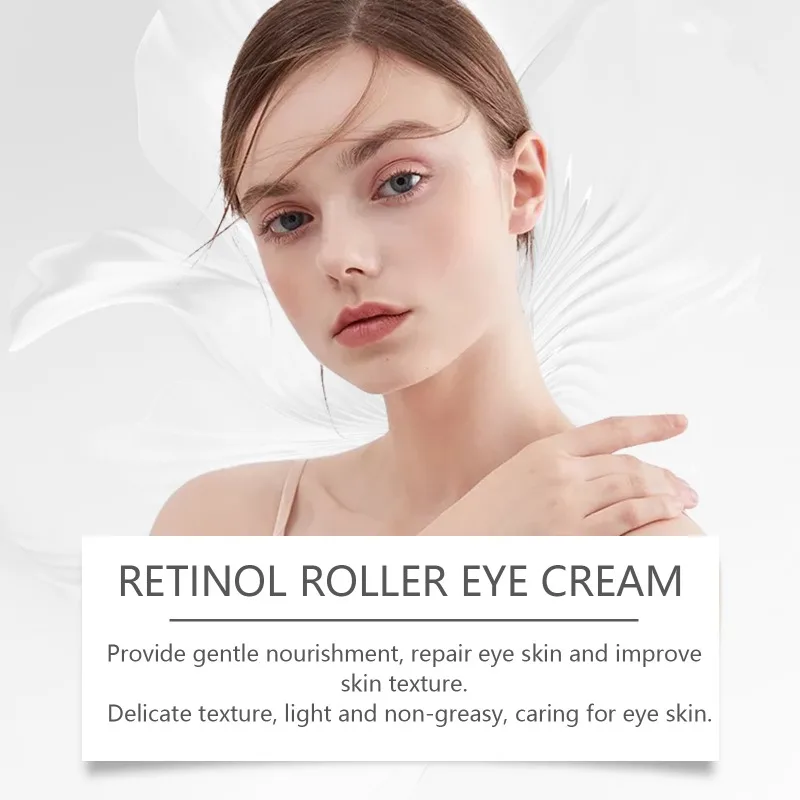 Rodillo de colágeno crema para ojos aceite de coco instantáneo antienvejecimiento blanqueamiento hidratante antiojeras bolsas de ojos levantamiento cosmético del coche