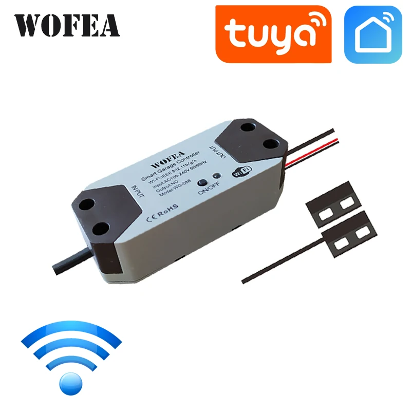 Wofea  Smart Garage Door Opener Controller  Work With Alexa Echo Google Home No Hub Require