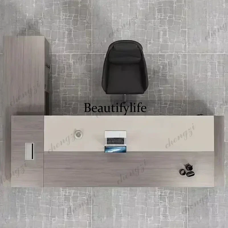 Reception Computer Desk Corner Bureaux Table Room Shelves Desks Table Work Economic Display Nordic