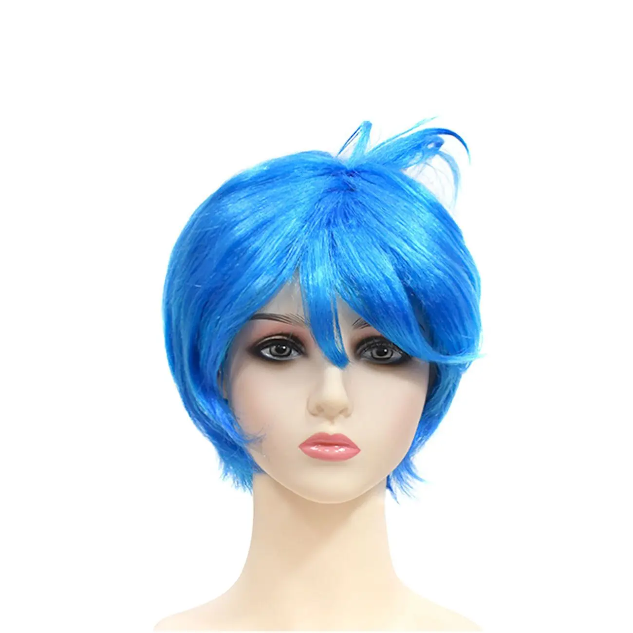 Inside Out Wig for Kids Boys Girls Joy Disgust Cosplay Halloween Children Carnival Party Perform Birthday Gift