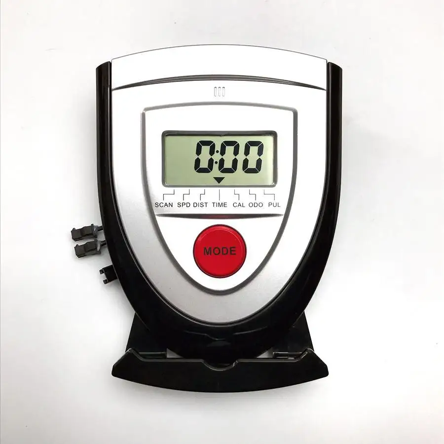 Fitness Bike Speed Display Meter With Heart Rate Sensor Device Holder Grey Portable Fitness Equipment Accessories