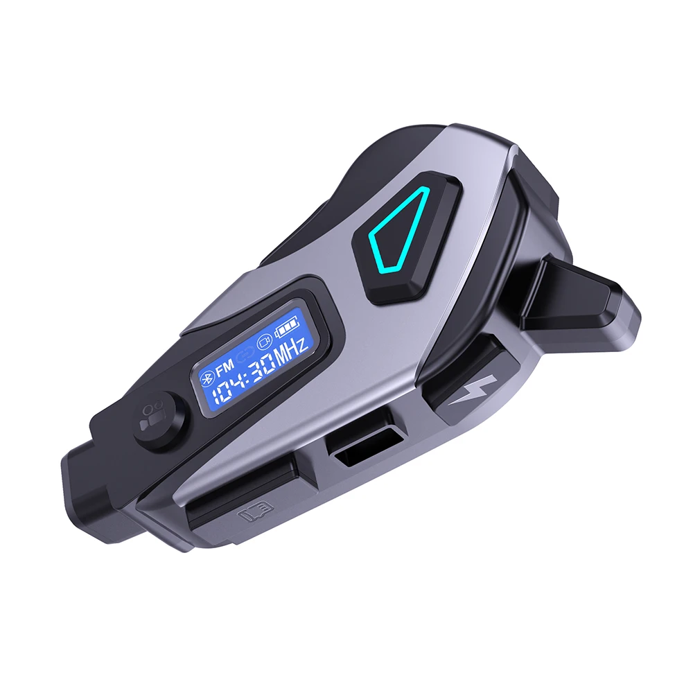 

Мотоциклетная гарнитура K10 с Bluetooth, FM-радио и функцией записи, водонепроницаемость IPX8