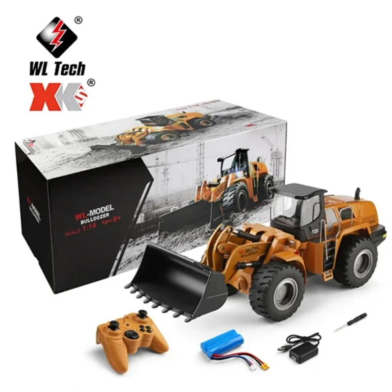 WL toys No. 14800 new toy 1:14 2.4g mini simulation remote control excavator toys with music light for kids