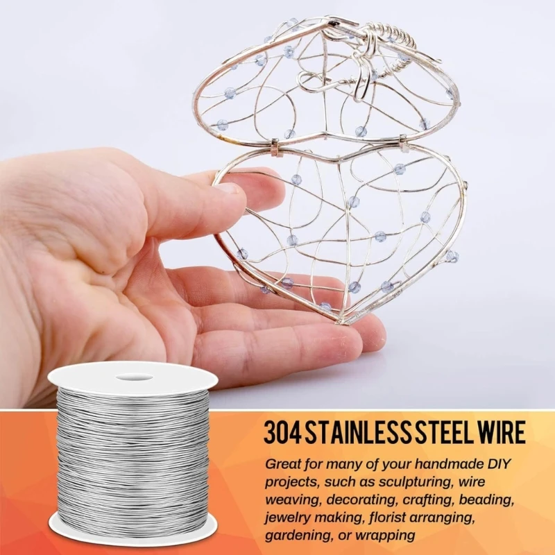 

Strong and Pliable 7 Steel Wire Multi Purpose Steel Wire Accessories for Handmade Jewelry and Decorative Arts