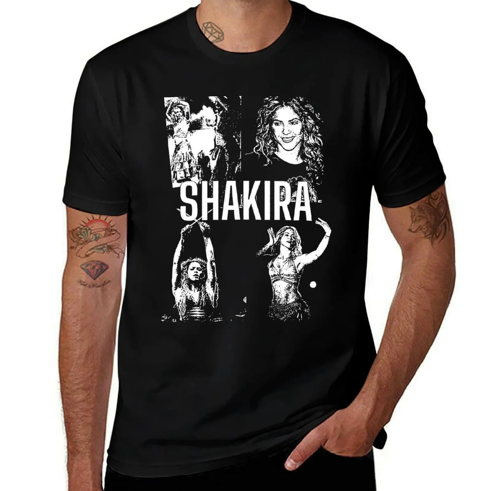 

Grunge Style Photo - Shakira T-Shirt man t shirt cotton high quality t shirts cotton 100% t shirt custom print T-Shirt