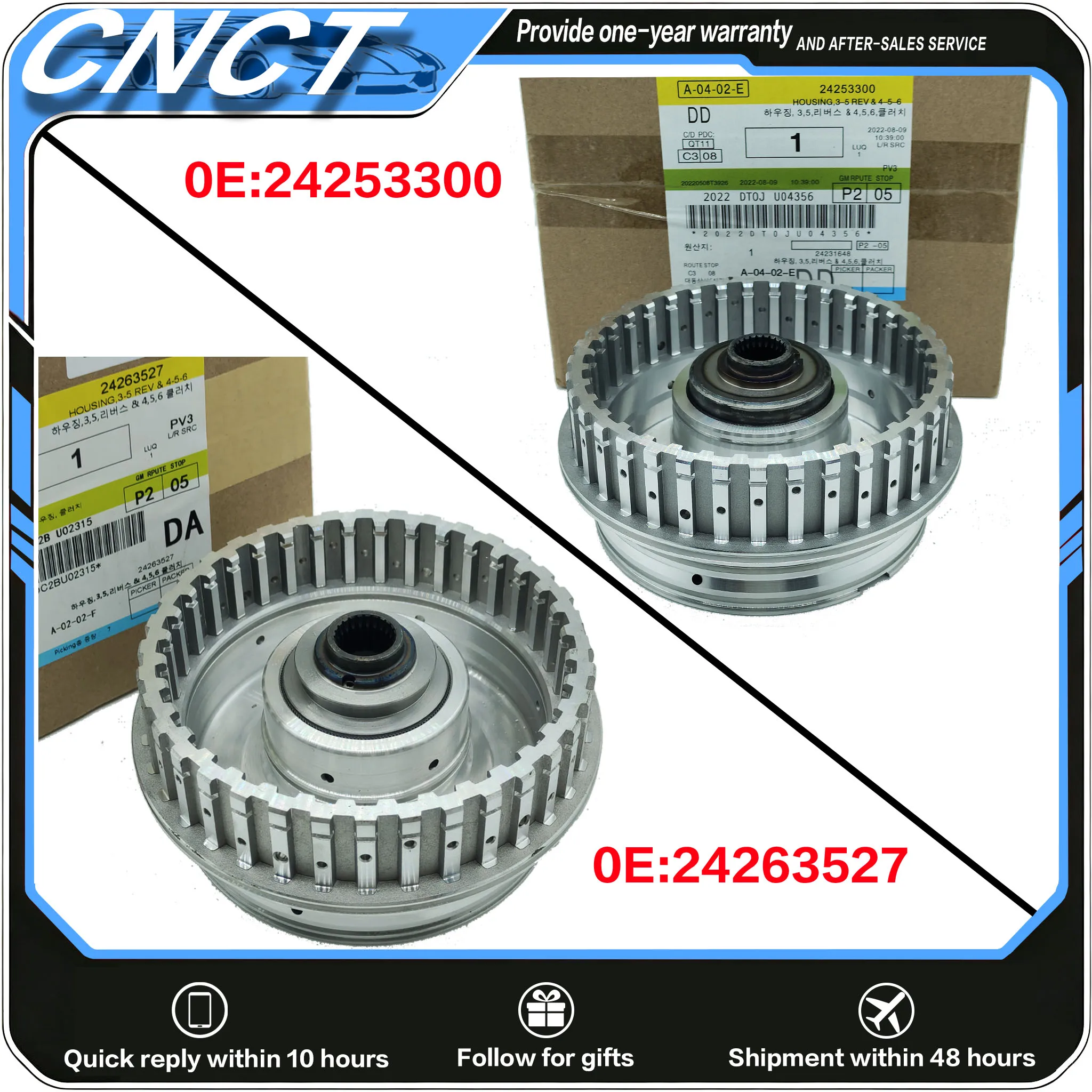 1Pcs 6T45E 6T40 Transmission Input Drum Housing 4-5-6 Clutch Drum v For Chevy CRUZE