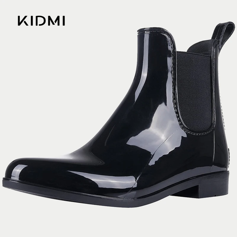 

Kidmi Summer Women's Rain Boots Soft Short Ankle Rain Boots Rubber Booties Outdoor Non-slip Rain Boots Waterproof Home Rain Boot