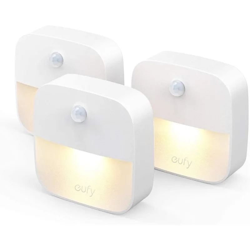 

eufy by Anker, Приклеенный ночник, Теплый белый светодиод, Датчик движения, Спальня, Ванная комната, Кухня, Прихожая, Лестница, Энергоэффективность
