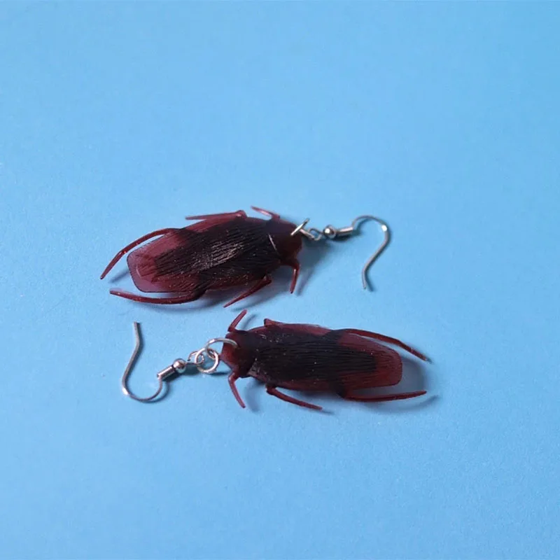 

Cockroach Earrings Bug Earrings Insect Jewelry Weird Earrings Gross Spooky Earrings Creepy Halloween Earrings y2k