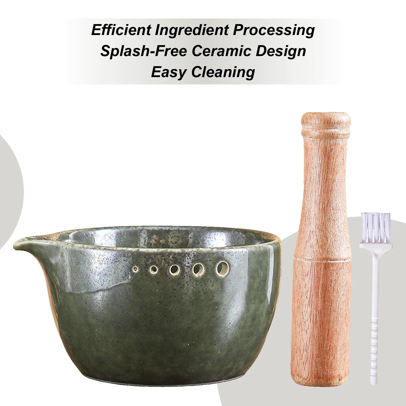 

Garlic Grater Bowl Kitchen Food Grinder Tool Garlic Grinding Bowl for Food Prep Chocolate Cheese Potato Citrus Sauces Camping