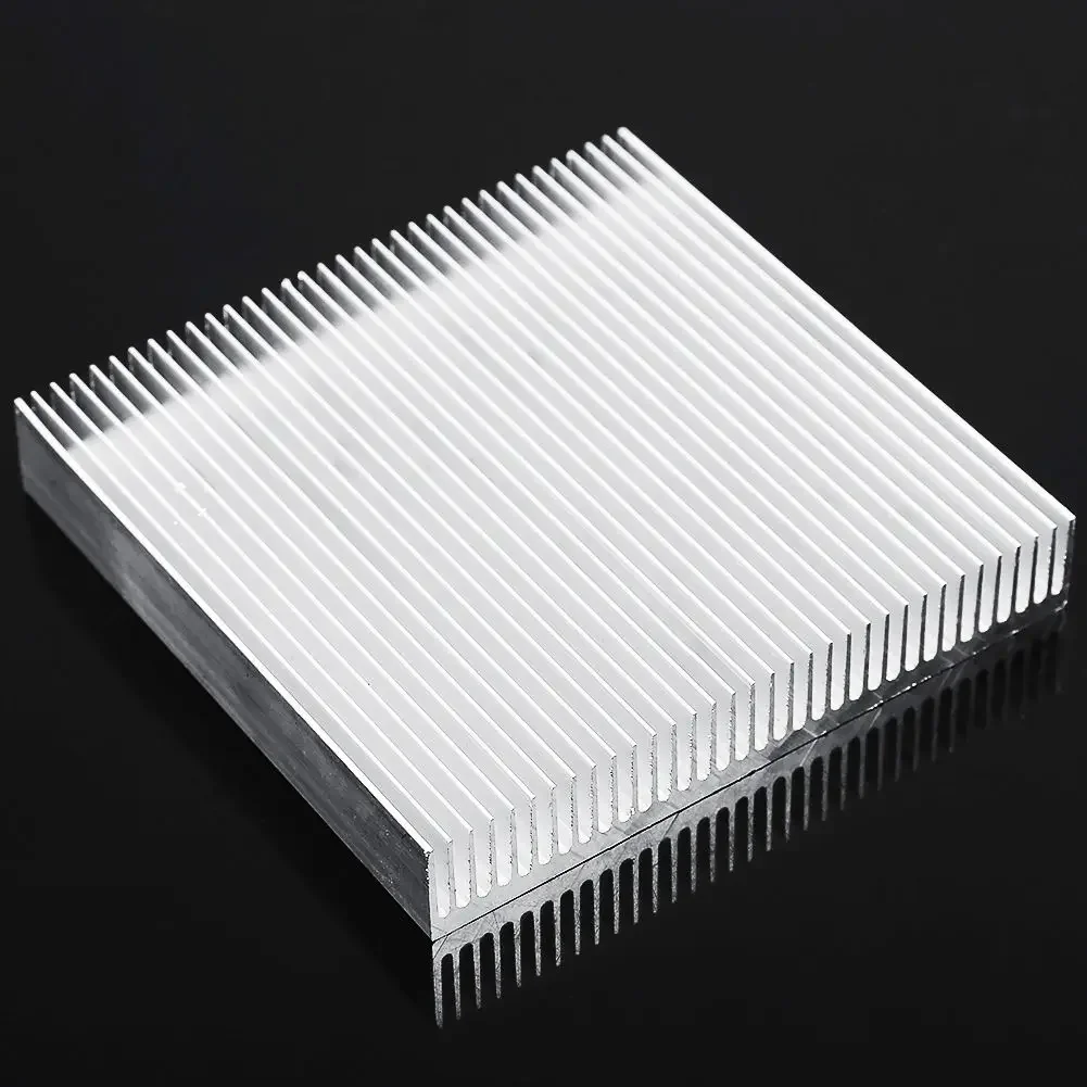 90x90x15MM Aluminium Heat Sink Suitable for all kinds of small DC converter boards, LEDs, power supply ICs, transistors, etc.