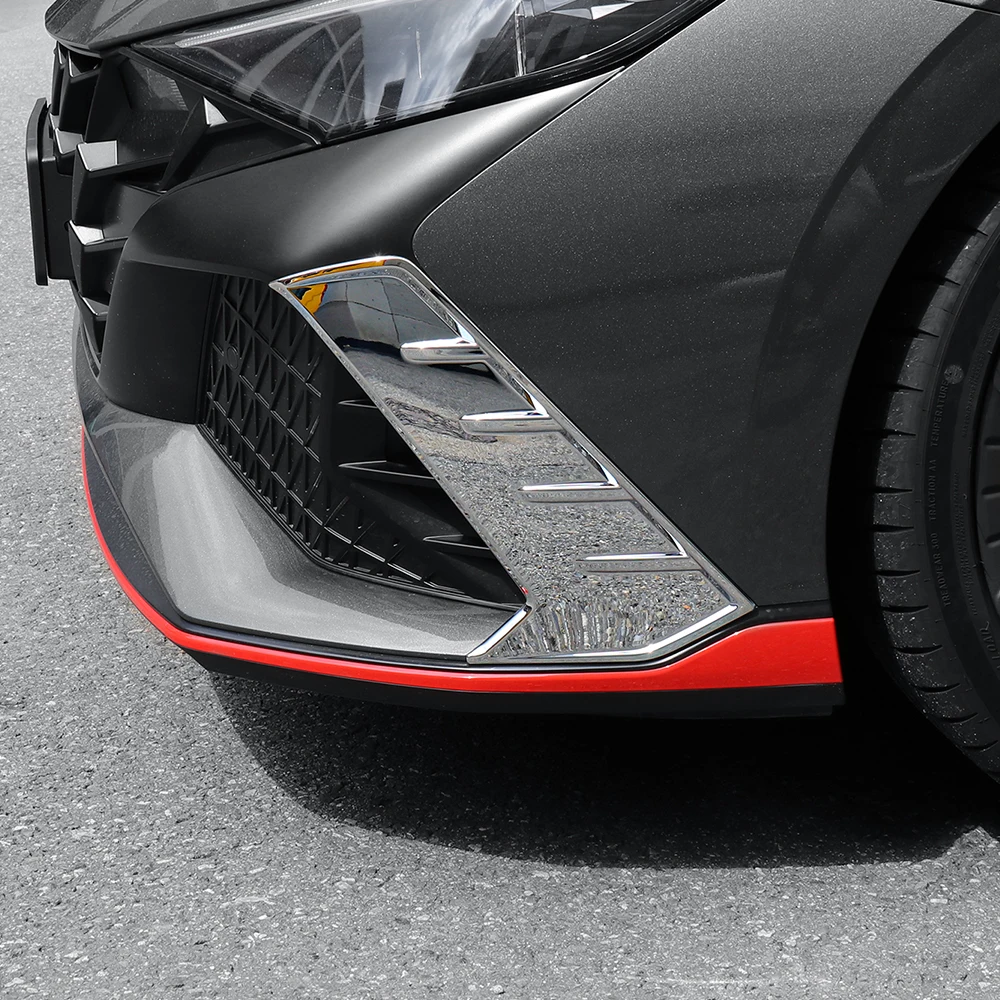 For Hyundai Elantra CN7 N Line (A) LHD/RHD 2023-2025 Bumper Front Fog Lamp Side Frame Decorative Cover Accessories