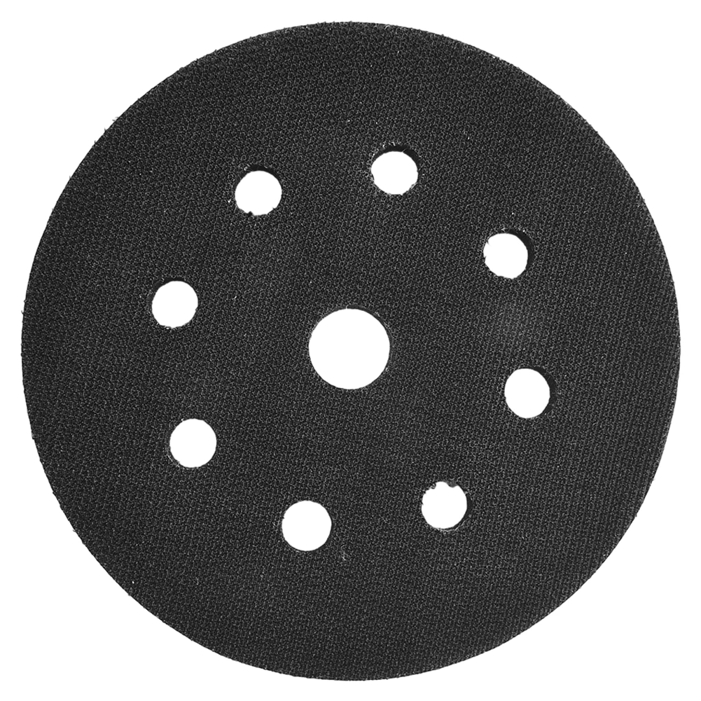 Sander Backing Pad Interface Soft Pad PU Power Tool Parts For Orbital Sanders Sponge White 125mm 1pc 8+1 Holes