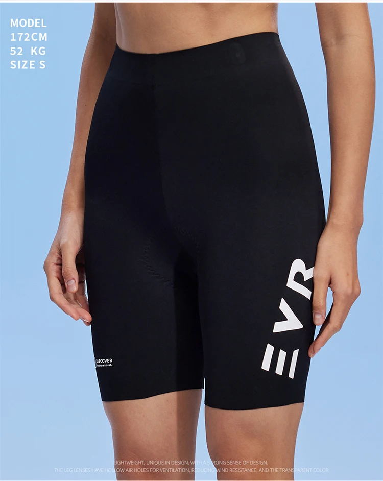 EVR Damen-Radhose mit hoher Taille, Sommer-Radhose, Double Arrow, stoßdämpfende, gepolsterte Radhose, MTB-Radhose – Detail 18