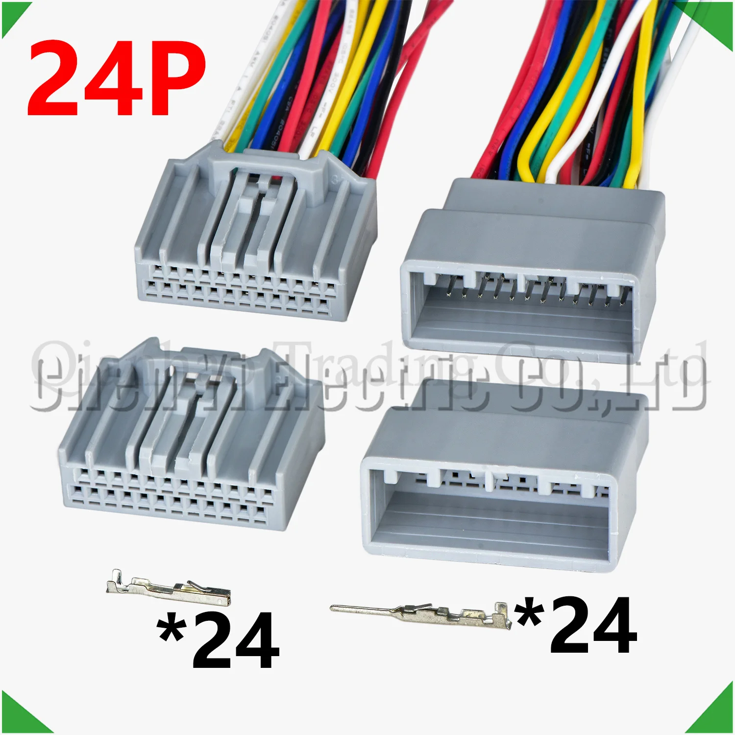 24 Pin Automotive Connectors Wire harness Plug MX34024SF1 MX34024PF1 For Car Parking aid control module reverse radar