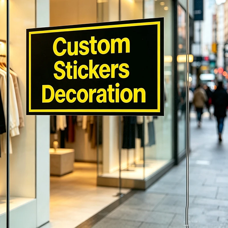 Custom Stickers Decoration Any Picture & size Bakerie Floral Fruit store Beauty salon Sale Commercial Promotion & Public Display