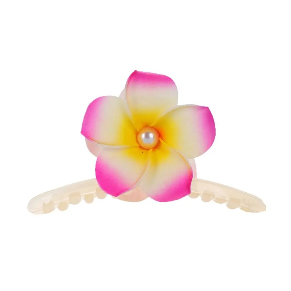 

Bohemia Barrettes Flower Hair Claw Pearl Cute Hairpin Flower Hair Clip Korean Style Headwear Grab Clip Large Shark Clip Beach