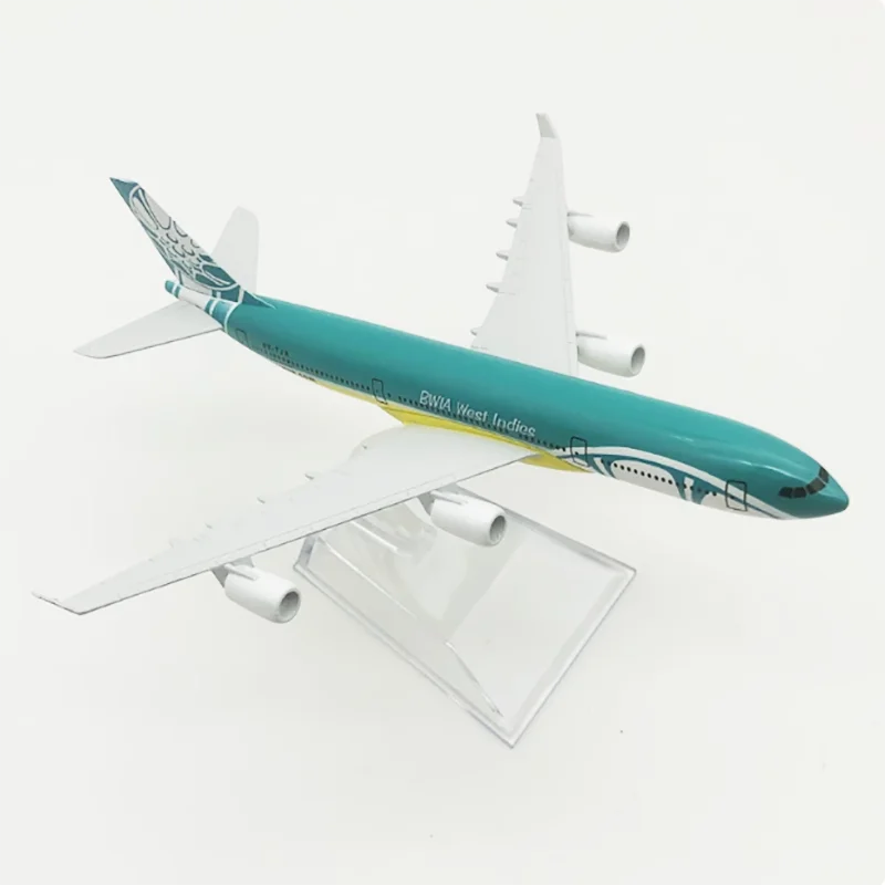 1:400 Scale Caribbean A-340 A340 16CM Alloy Diecast Aircraft Model Toys Aircraft Model Product Display Gift