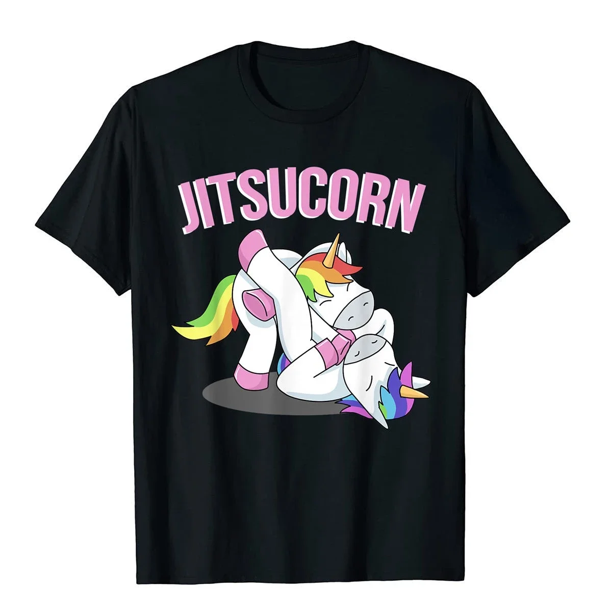 Jiu Jitsu Shirts Unicorn Jitsucorn Kids Brazilian Jujitsu T-Shirt  Male Tops T Shirt Cool T Shirts Group Prevailing