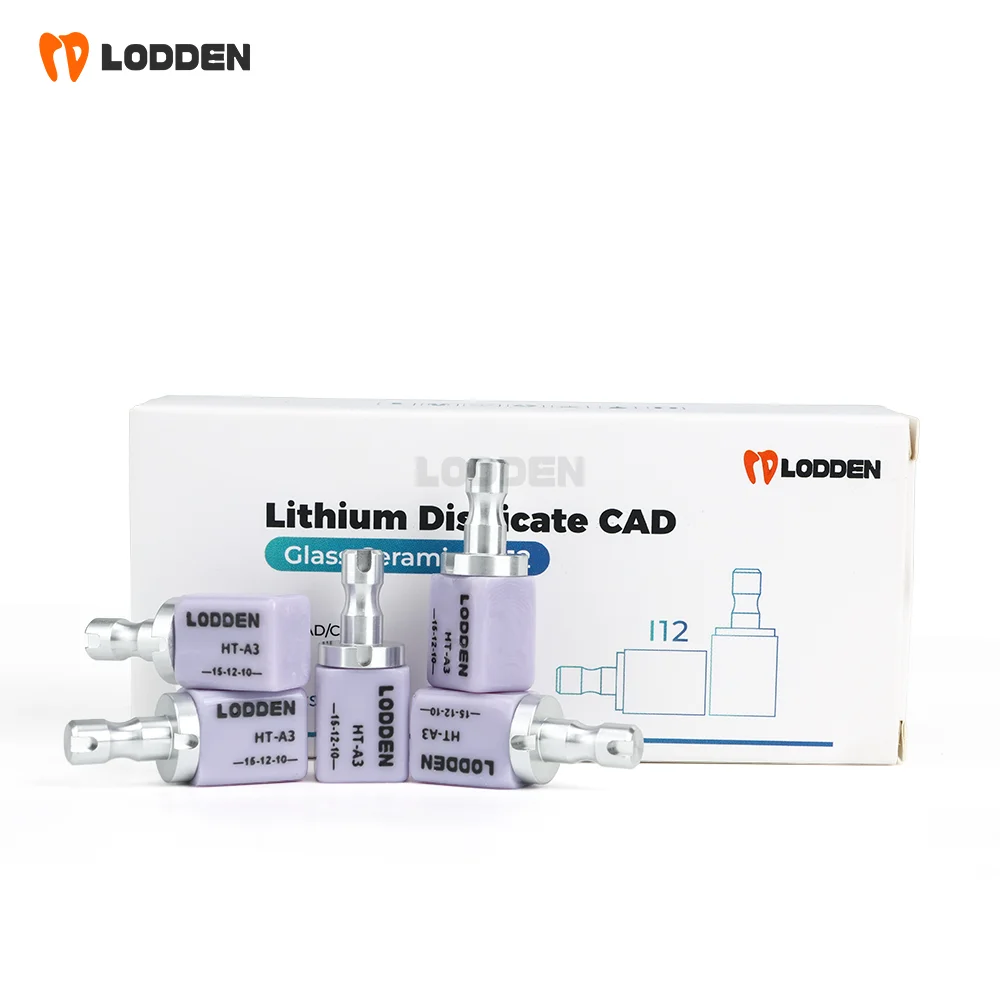 I12 Dental Lithium Disilicate 5/10PCS Lodden Glass Ceramics Block Chairside Restoration Aesthetics Dental Lab Material 15*12*10 - view 5