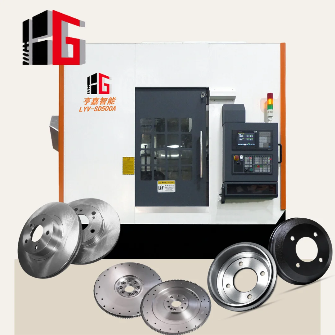 Hengga Lyv-Sd500 Cnc With Turret Vertical Turning Hine Automatic Centre Brake Disc Lathe Hining