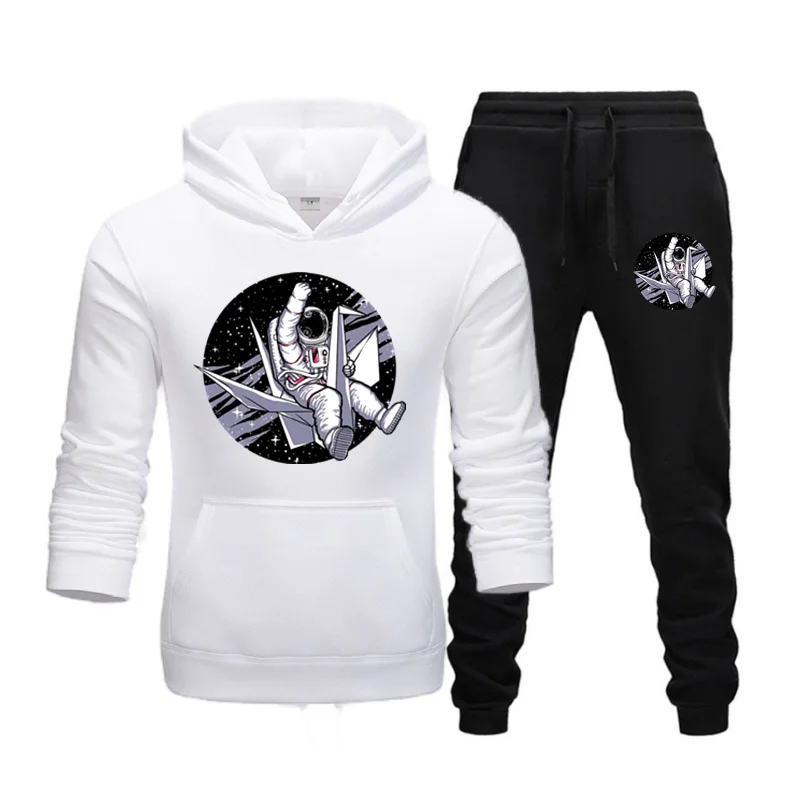 New Men Autumn Winter Sets Hoodie Pants Pieces Casual Tracksuit Male Sportswear Brand Clothing Sweatsuit