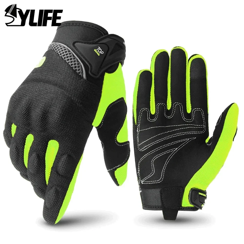 Motorcycle Gloves Summer Breathable Guantes Moto Touch Screen Motocross Off-Road Gloves Motorbike Riding Gloves