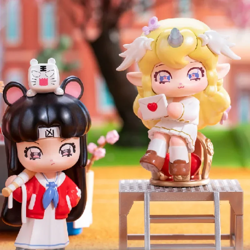 

FIILA Girls Academy Daily Series Blind Box Guess Bag Mystery Box Toys Doll Cute Anime Figure Desktop Ornaments Gift Collection