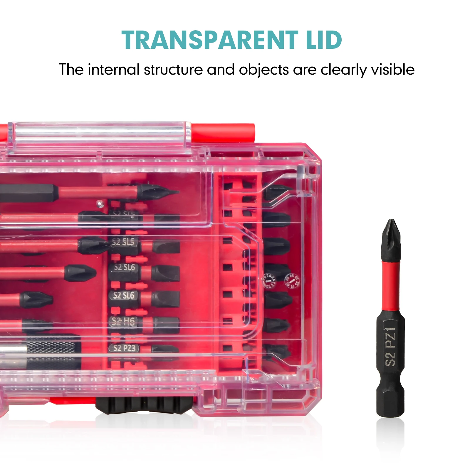 Set di punte per cacciavite 35Pes Set di punte per cacciavite a impatto S2 Set di punte per cacciavite magnetico forte Phillips multifunzionale