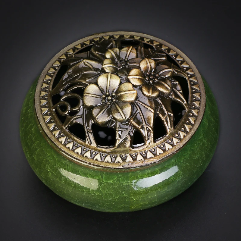 Aloe sandalwood tray incense celadon tray incense burner set natural wormwood thread incense home indoor incense