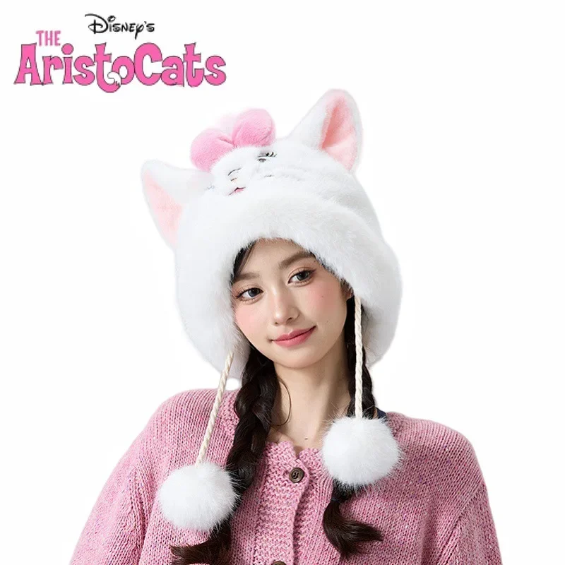 Marie Cat Warm Plush Hat with Ear Protection Cute Cartoon Anime Lucifer Cat Children Student Schoolgirl Christmas Holiday Gifts