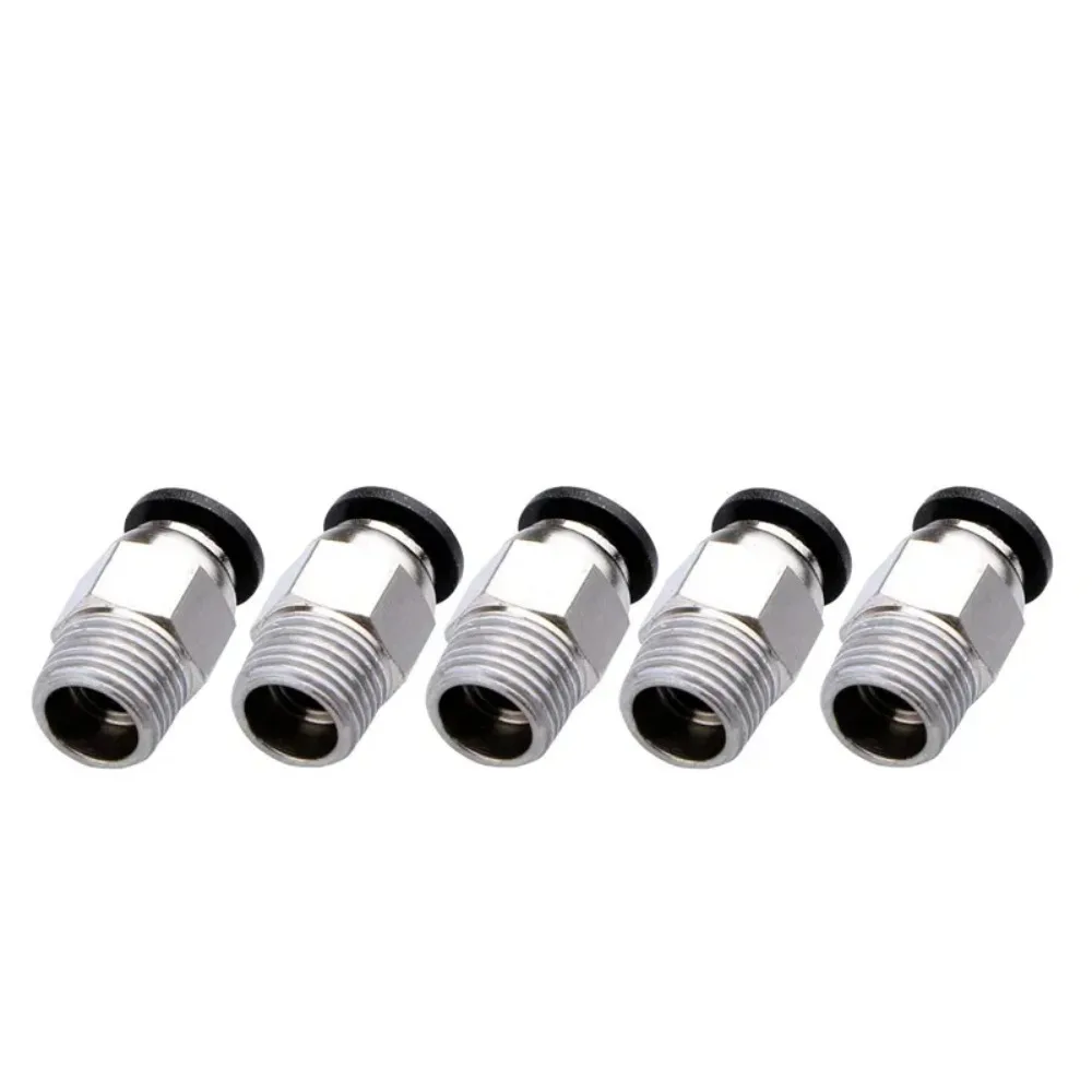 10Pcs PC4-M6 & PC4-M10 Mixed Quick Fitting 3D Printer Bowden Pneumatic Connector for 1.75/3mm PTFE Tube Hotend Replacement Parts