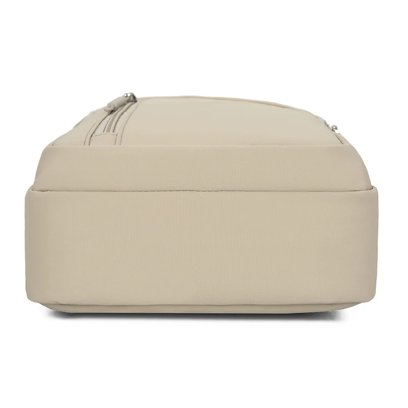 Herren-Umhängetasche aus Nylon, lässige Pendler-Outdoor-Mode-Schultertasche, wasserdichter Rucksack im Street-Style, einfarbig – Detail 14