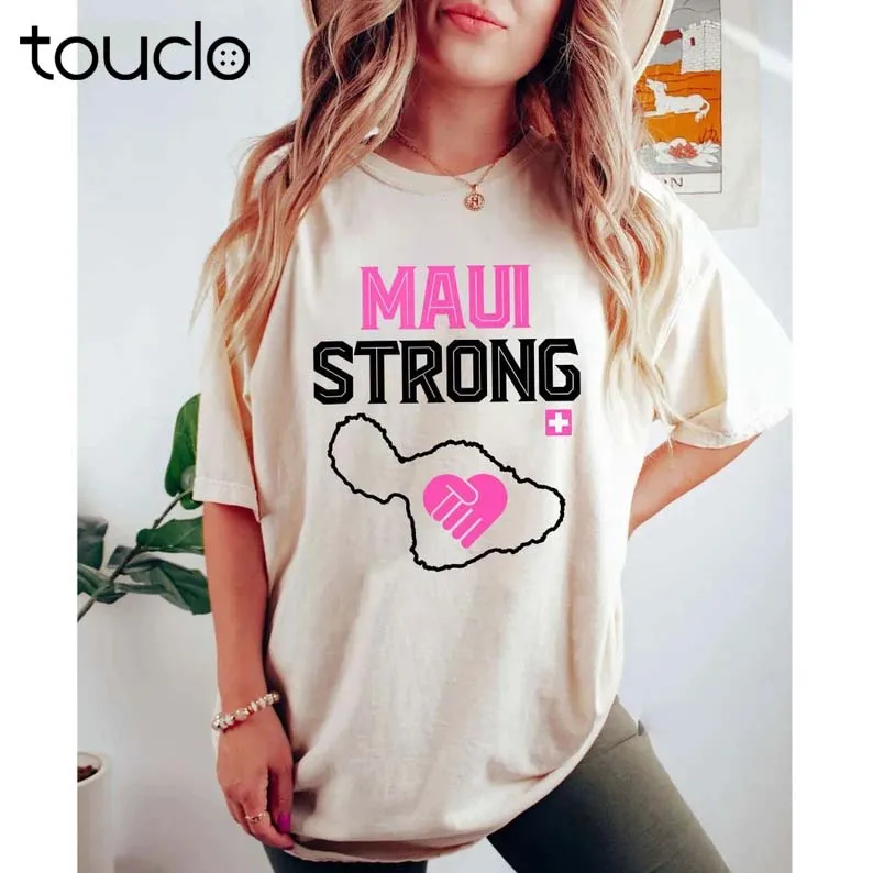 Maui Strong Shirt, Maui Wildfire Relief, All Profits will be Donated, Support for Hawaii Fire Victims, Halloween Shirt, Hallowee