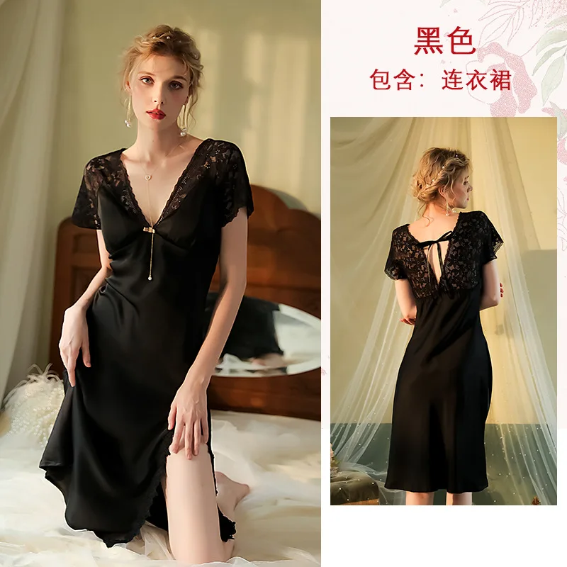 Nightgowns Women's Clothing Homewear Summer Thin New Lace Suspenders Comfortable Casual Wearable Fashion Breathable Loose Fit