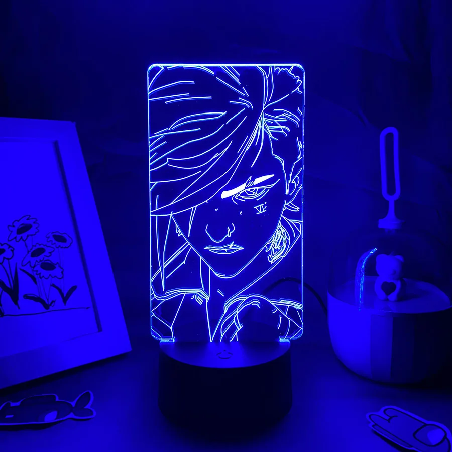 Game League of Legends Arcane Vi 3D LED Night Lights Aesthetic Sitting Room Decor Cool Xmas Gift Kids Game Room Decoration Light