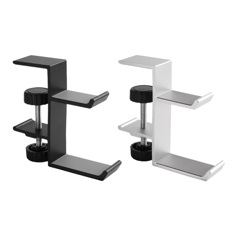 

Clip Mount Headphone Stand Hook Head Mounted Earphone Hanging Bracket Metal Rack Drop shipping