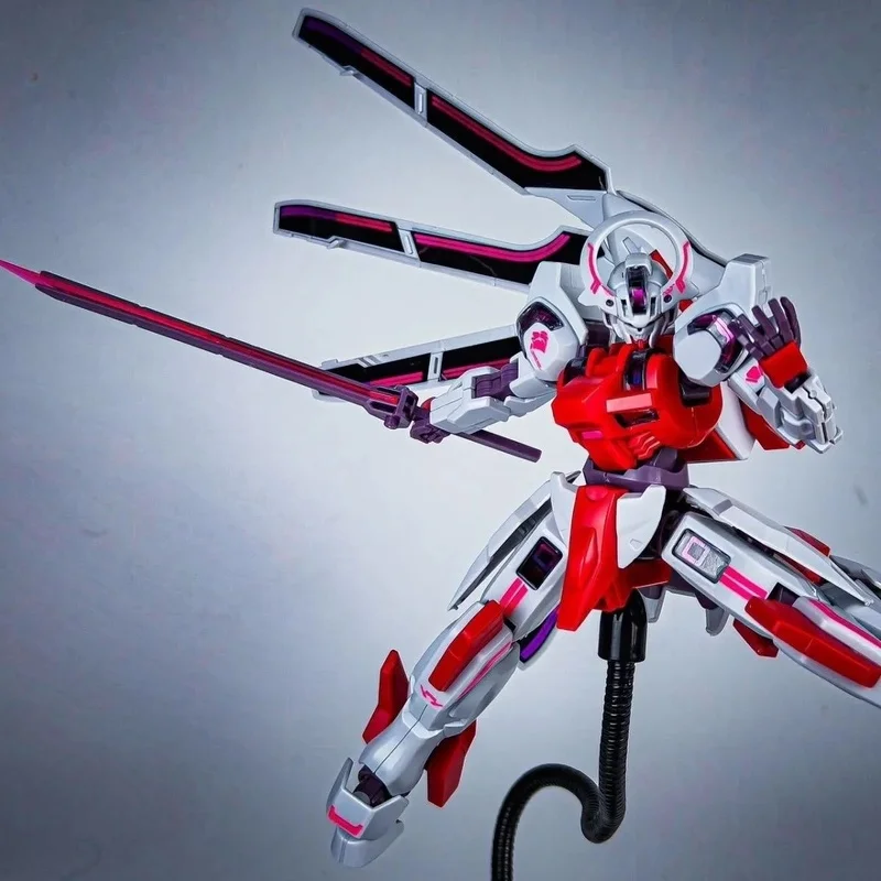 JMS chinois rouge HG 1/144 Schwarzette la sorcière de Mercury Mech, Kit d'assemblage, figurine d'action, jouets d'ornement de bureau, cadeau