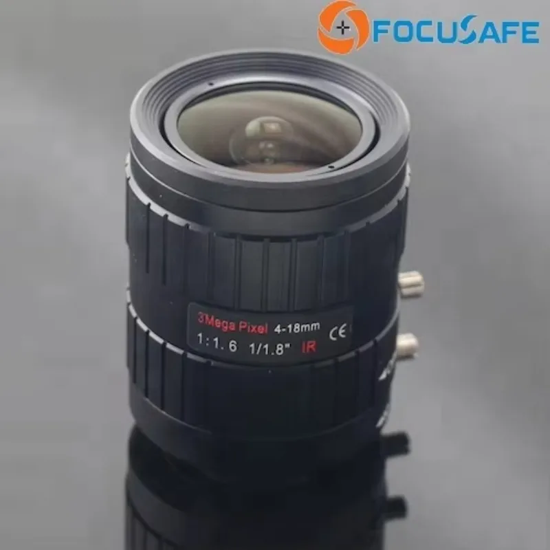 

In stock 3 Megapixel Manual Iris Lens 4-18mm with 1/1.8" for Road Surveillance