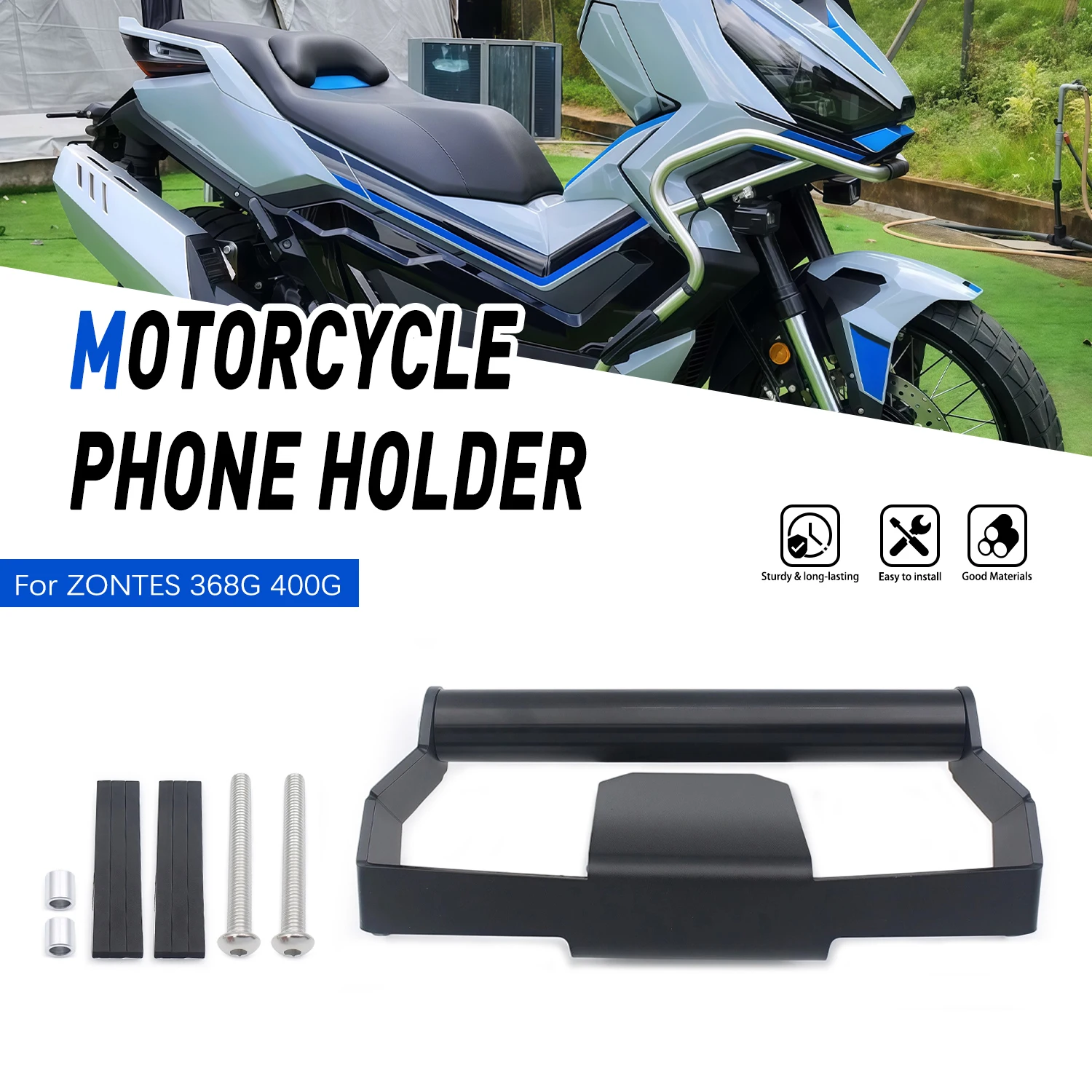 

For ZONTES 368G ZT368G 400G ZT400G Navigation Bracket Bracket Front Bar GPS Mount Stand Motorcycle Accessories
