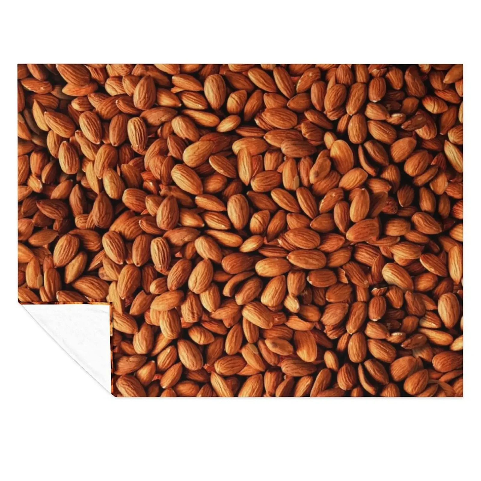 

Almond Seamless Pattern Throw Blanket Softest Multi-Purpose Summer Decoratives Blankets