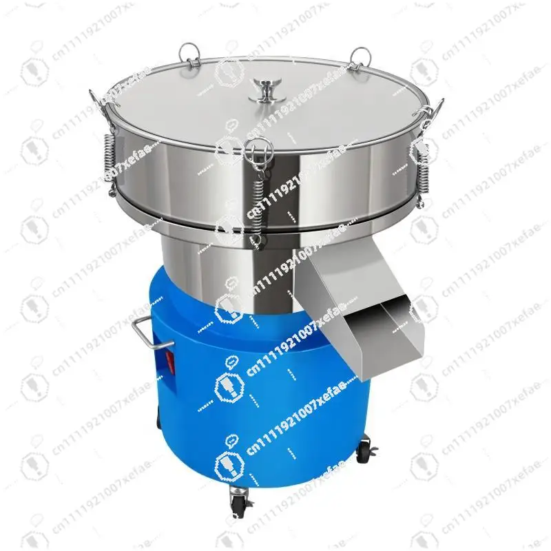 Stainless Steel 304 Rotary Vibrating Screen Separator for Coffee Bean Food Powder Sorting, High Precision 500mm Screen